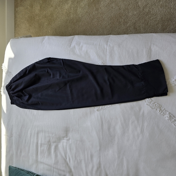 Black Embroidered Pakistani Suit by Erum Emaan - Size 45" - Large - Picture 14 of 17